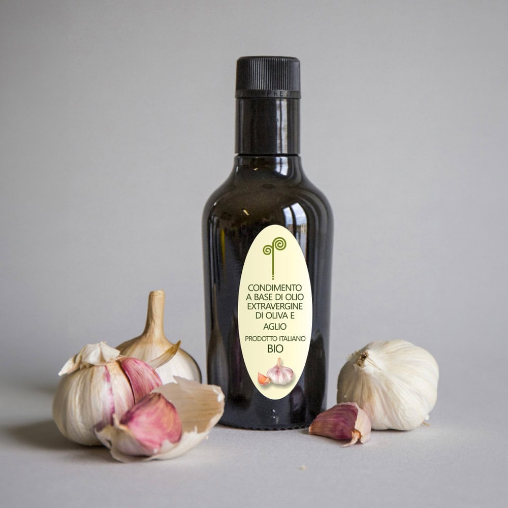 garlic flavoured evo oil